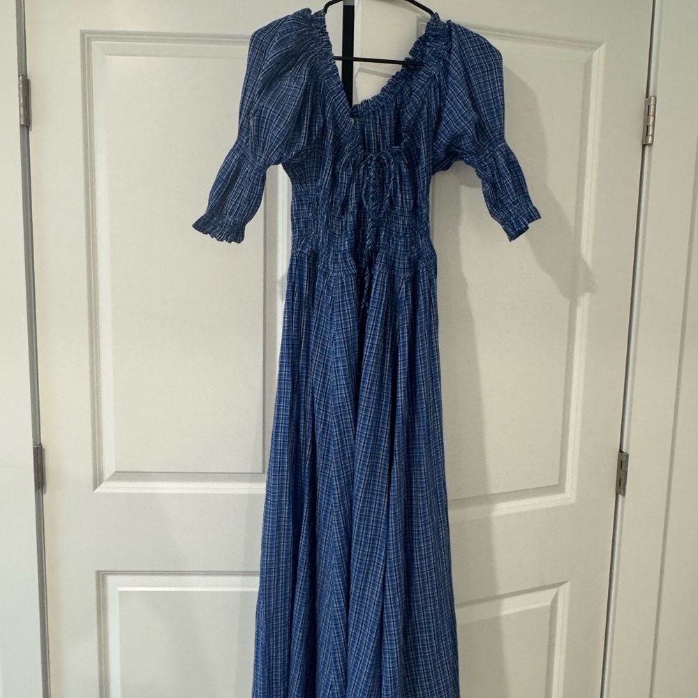 DÔEN ISCHIA DRESS -- CASSIS CHECK